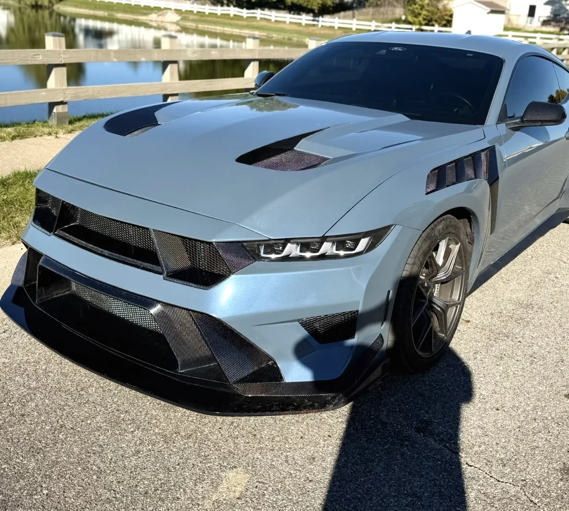 S650 Mustang MAZ Competizione Bumper and High Cowl Terminator Hood IMG_3412