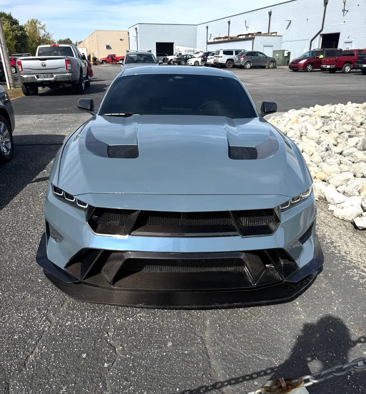 S650 Mustang MAZ Competizione Bumper and High Cowl Terminator Hood IMG_3411