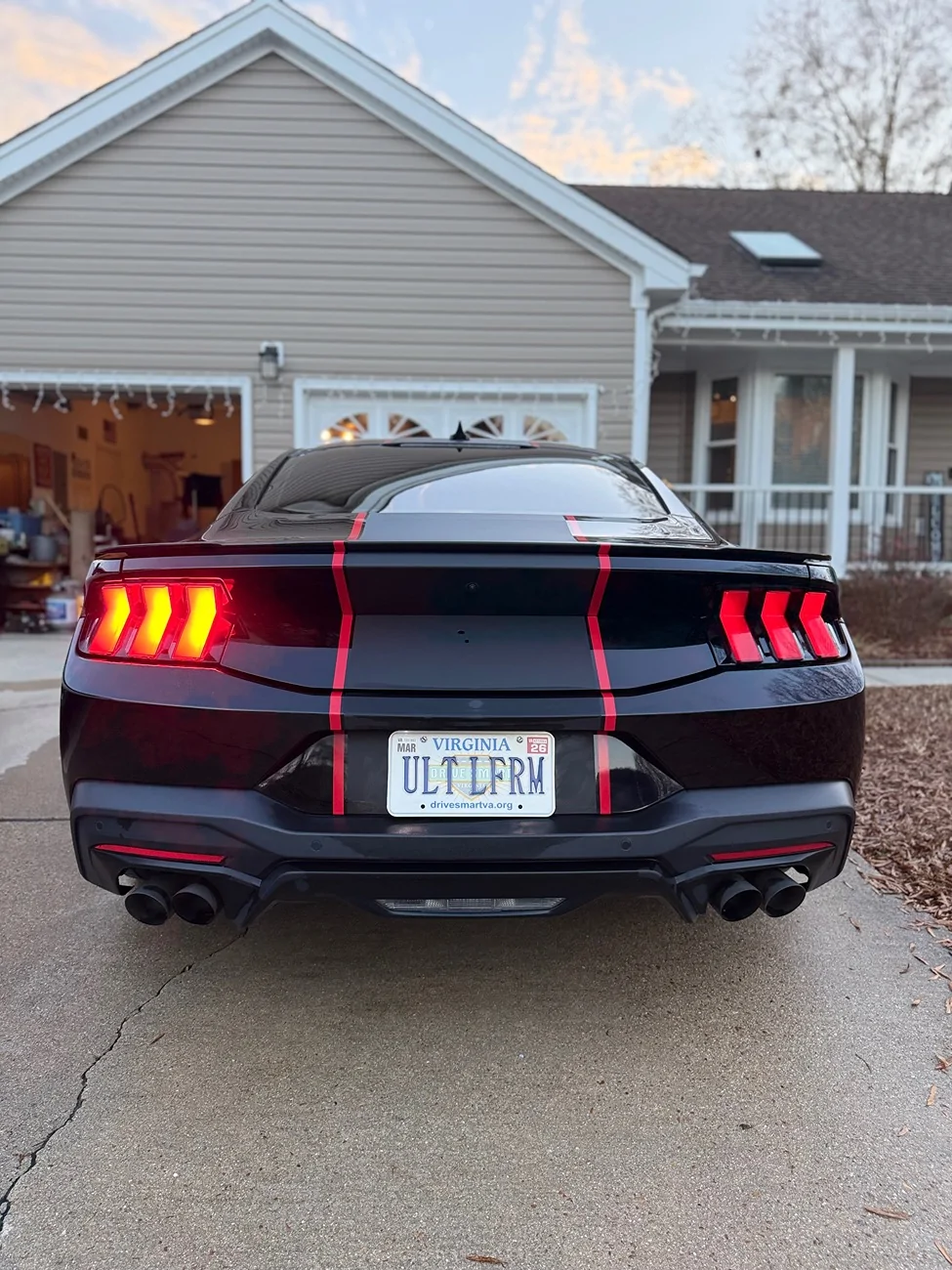 S650 Mustang Super Snake Stripes Installed! IMG_5611