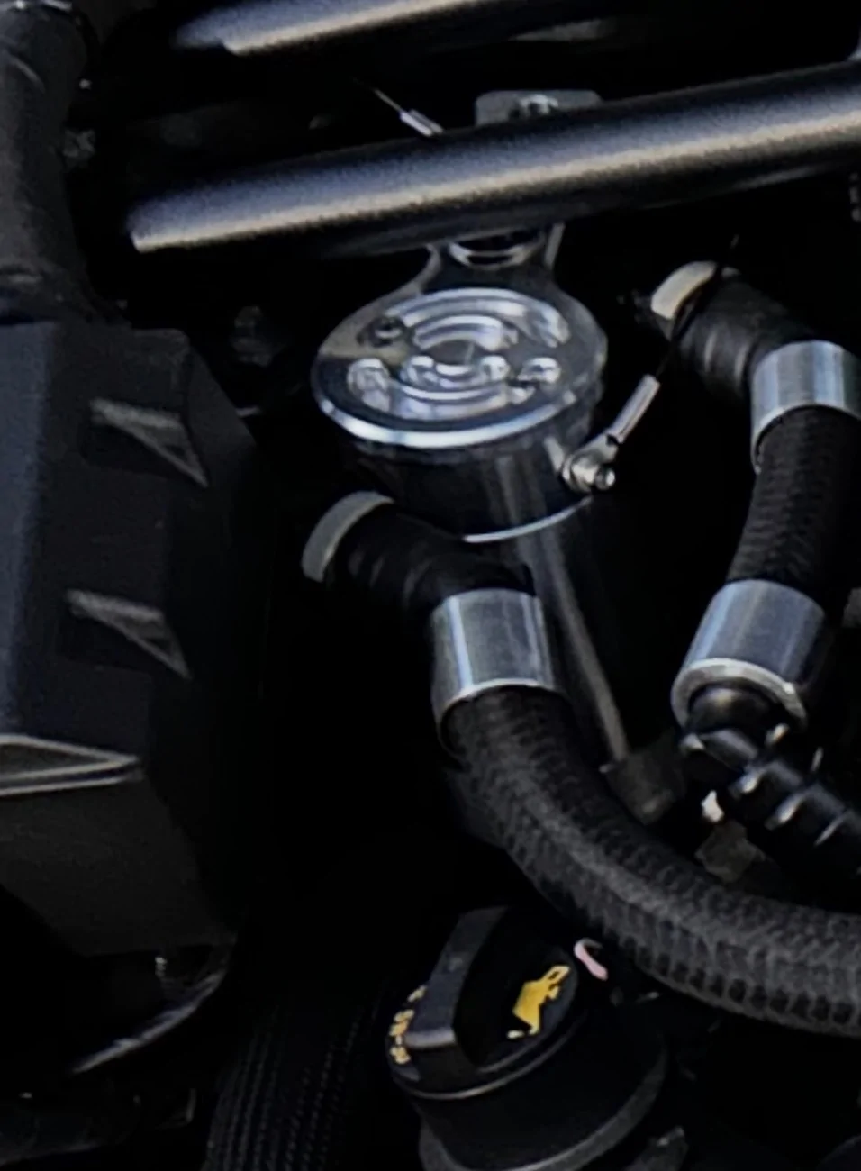 S650 Mustang UPR Catch Can Placement IMG_7829