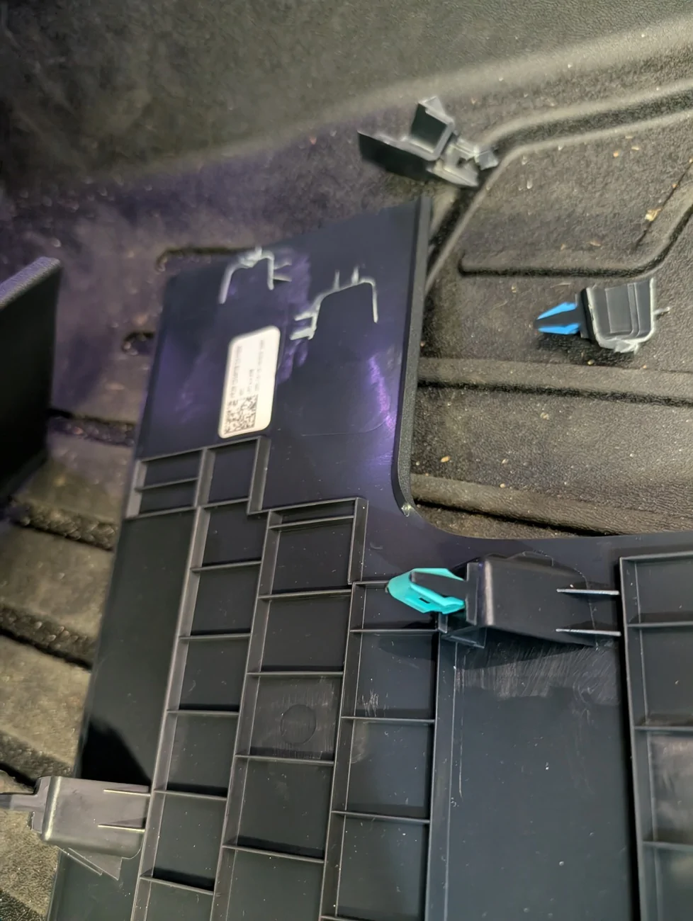 S650 Mustang Sunglasses holder installed below lights PXL_20251214_170326189