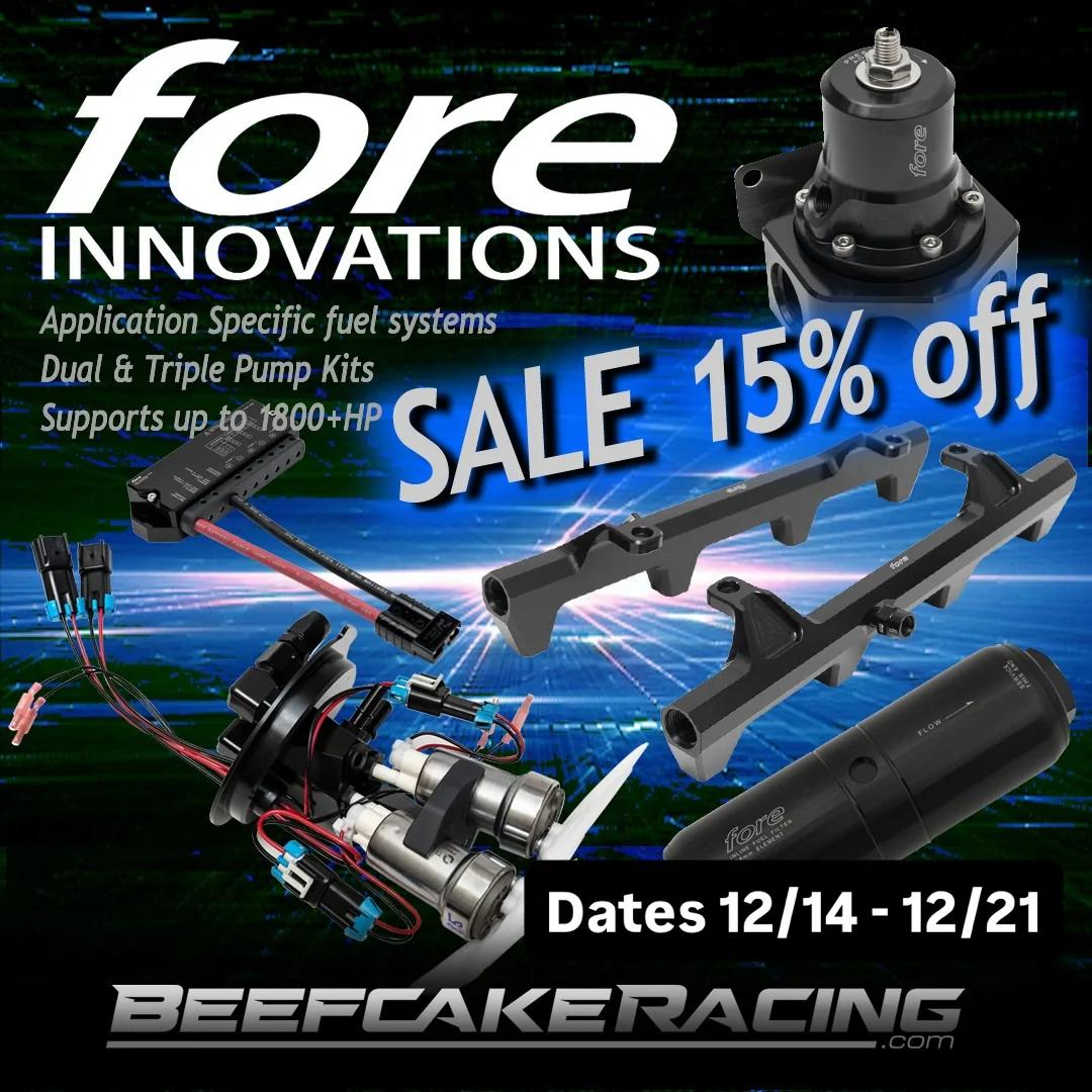 S650 Mustang Fore Innovations fuel systems & components are ON SALE at Beefcake Racing 598310006_18549512821042830_7621926399560592757_n