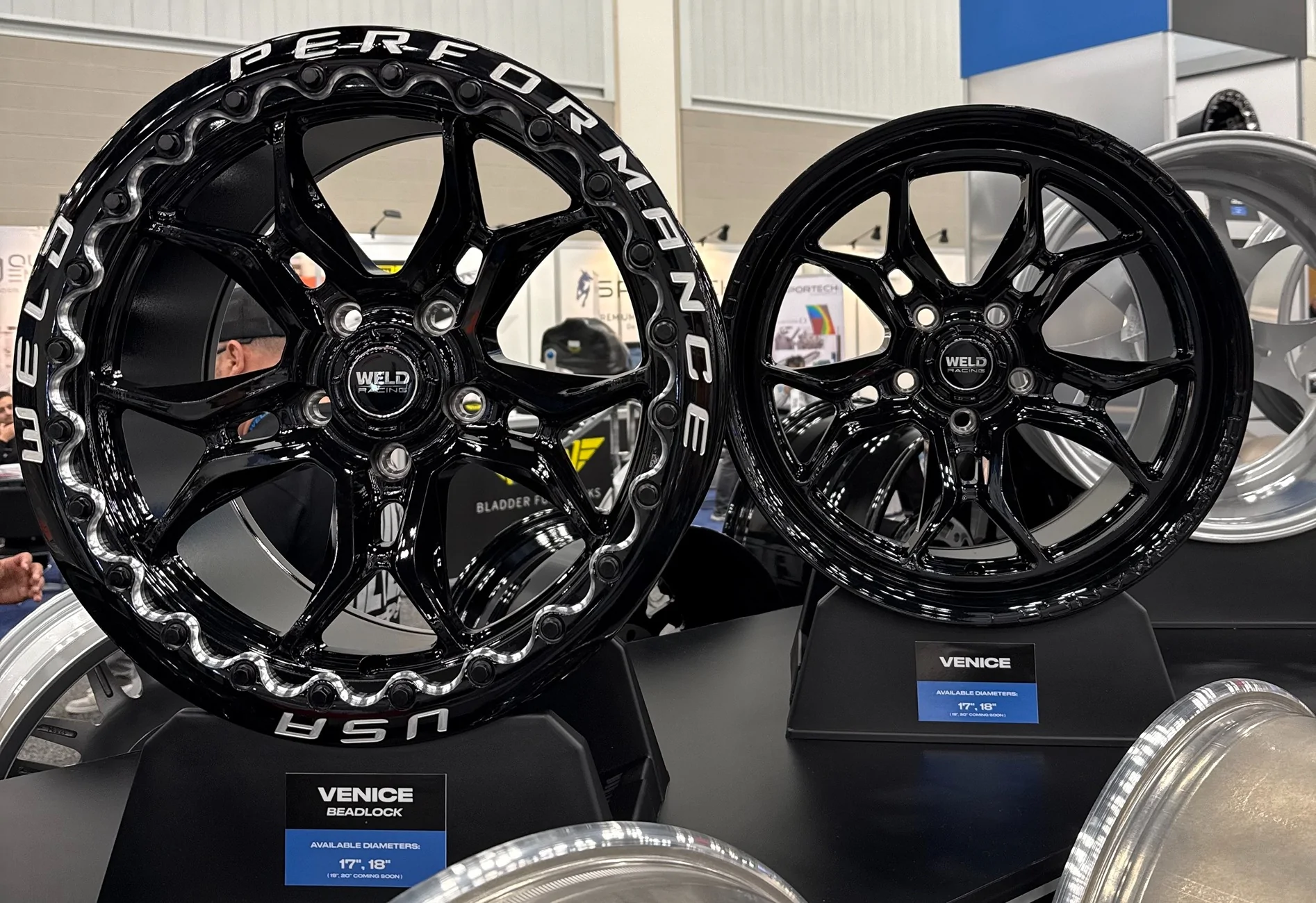 New WELD RF Gloss Black Venice Drag Wheels & Beadlock Option Released at PRI 2025 copy.webp