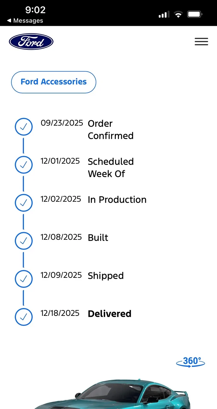 S650 Mustang ‘26 Order Update- Vin in 3 days Build Date Mid November IMG_2041