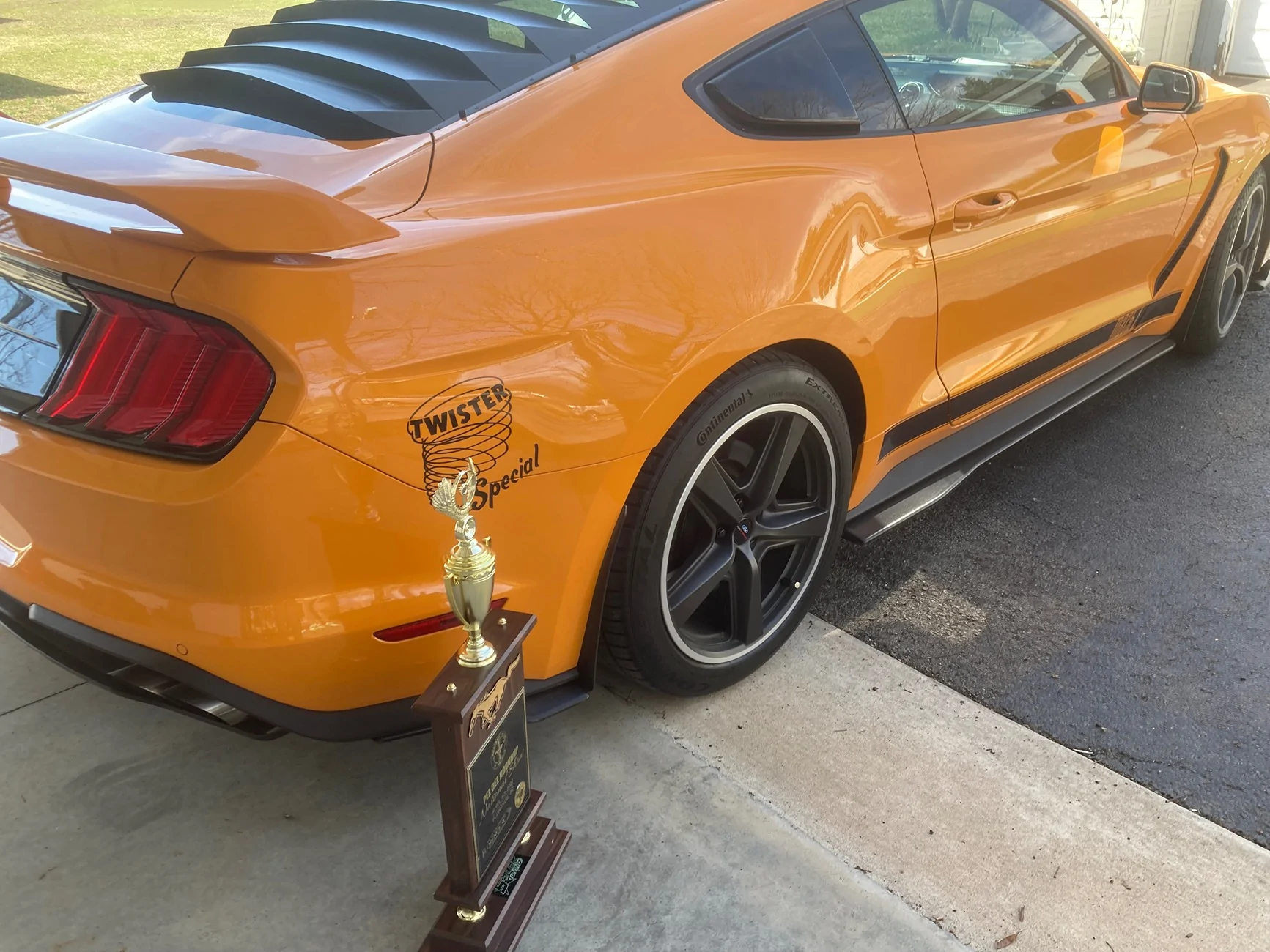 S650 Mustang New Orange Fury, Molten Magenta and Adriatic Blue colors on S650 IMG_0342