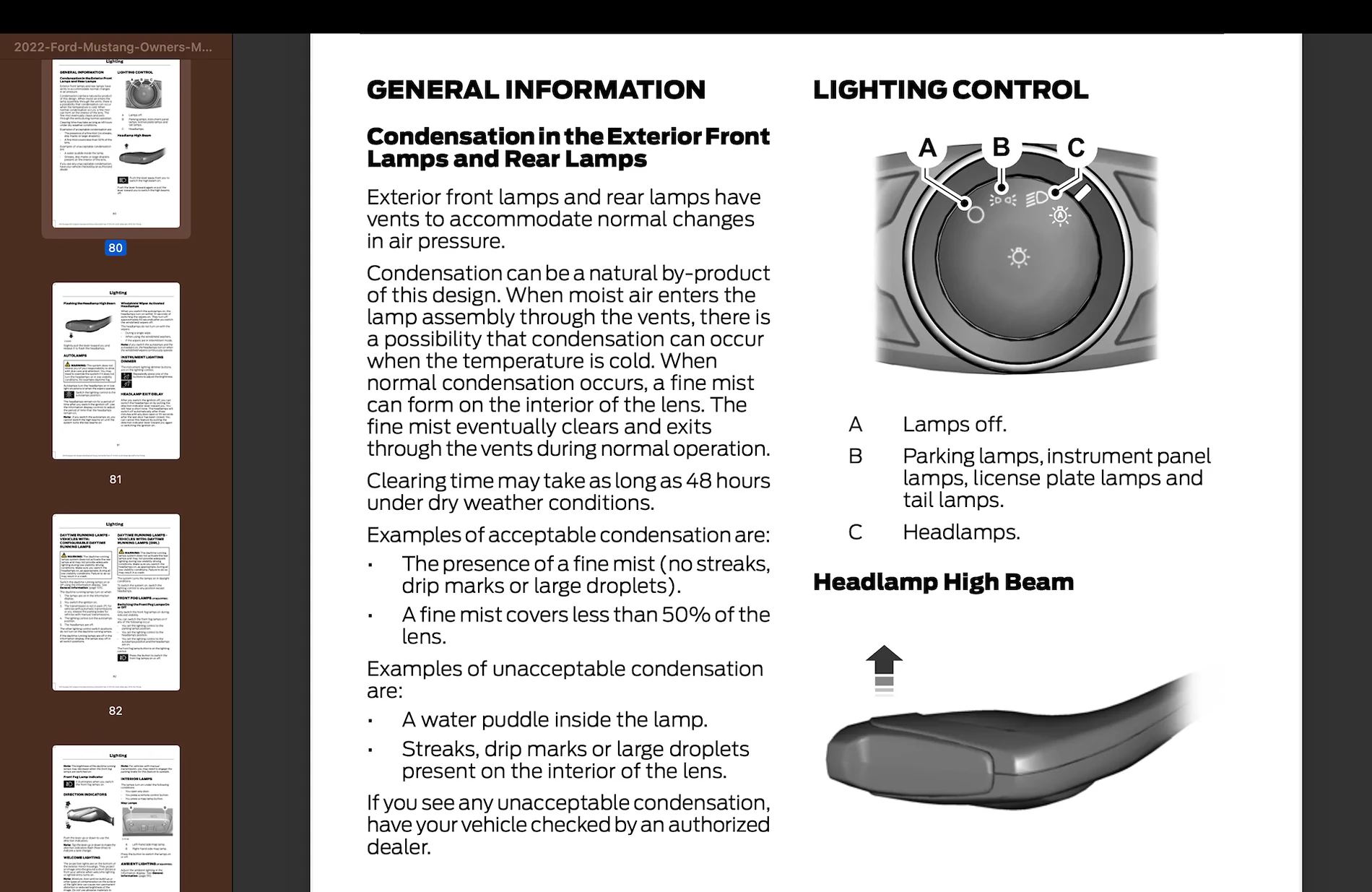 S650 Mustang Headlight Condensation Screenshot 2025-12-29 at 06.46.47