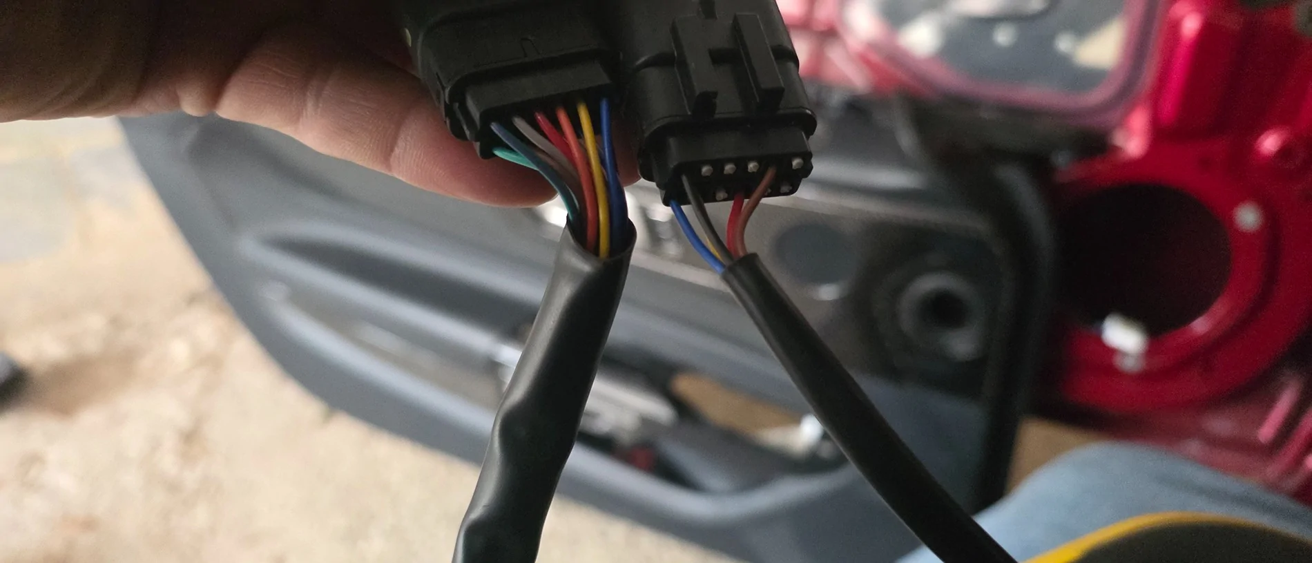 S650 Mustang Installing mirrors with puddle lights and turn signal LED? 20260112_101301
