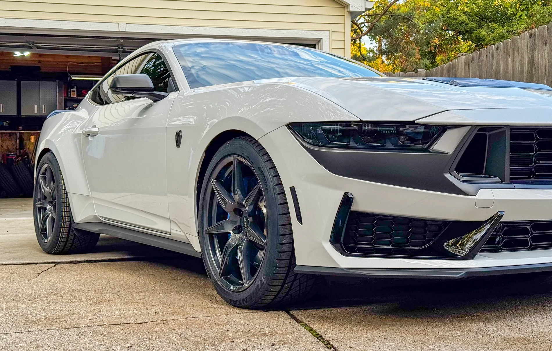 S650 Mustang 20's on stock magnaride suspension IMG_6480