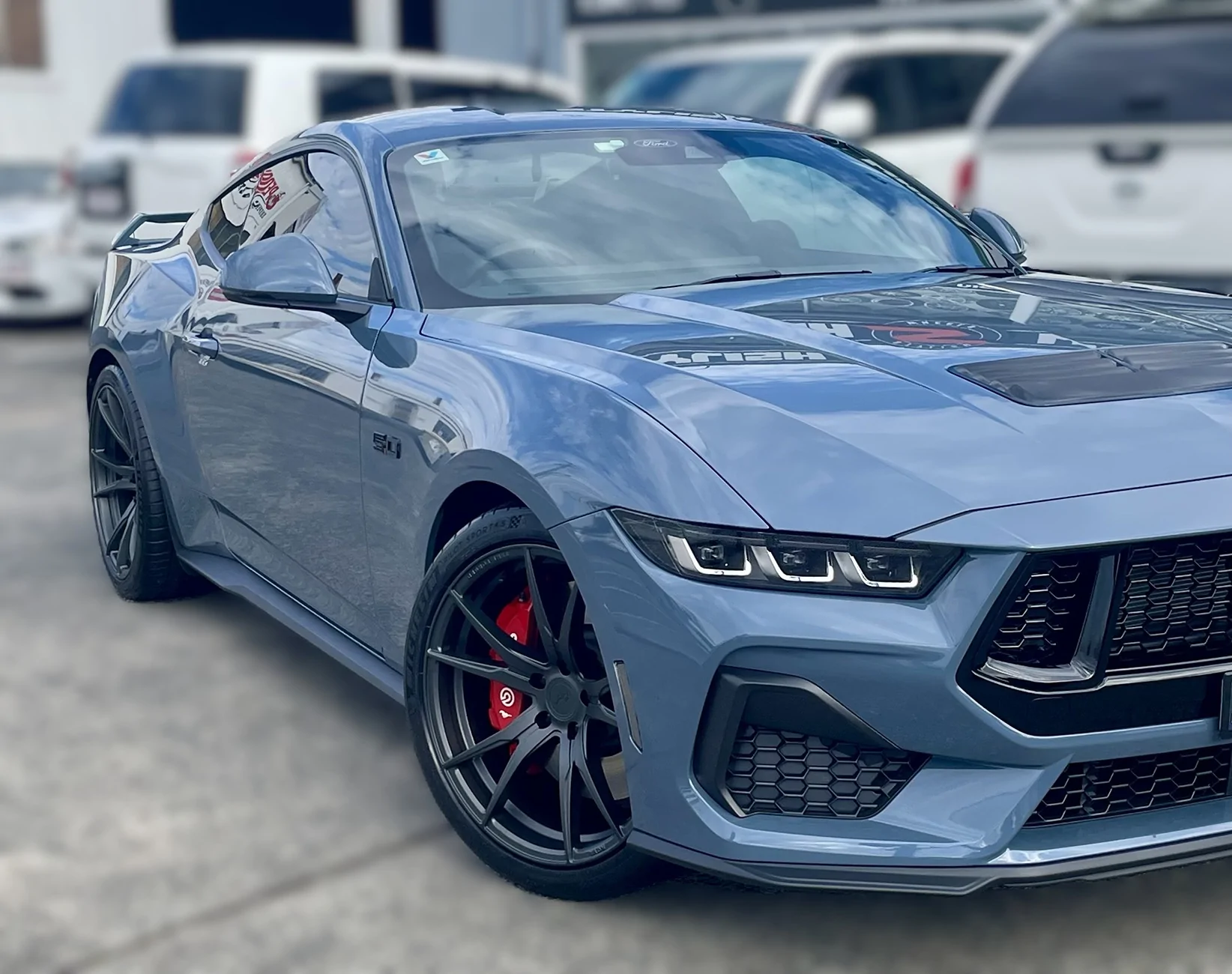 S650 Mustang 20's on stock magnaride suspension IMG_9035