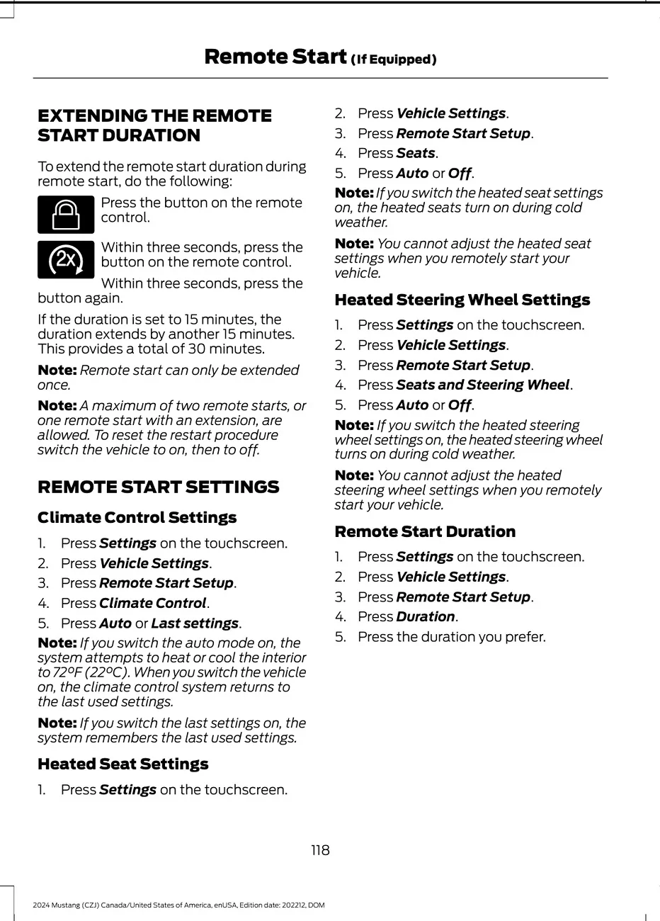 S650 Mustang Ford Pass remote start settings? learned or done by outside temperature 16951