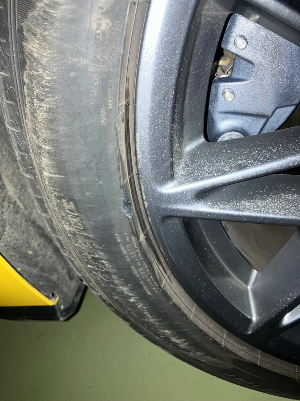 S650 Mustang Rim damage from curb IMG_5156