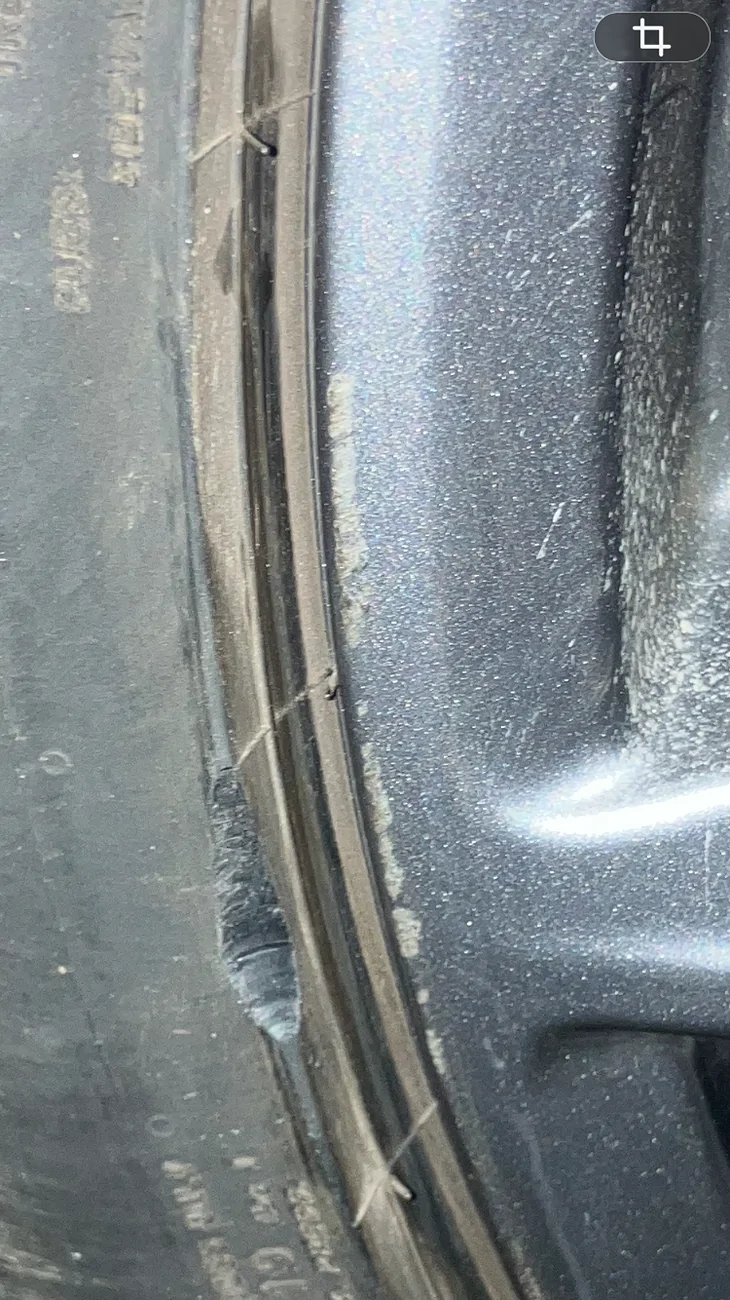 S650 Mustang Rim damage from curb IMG_5158