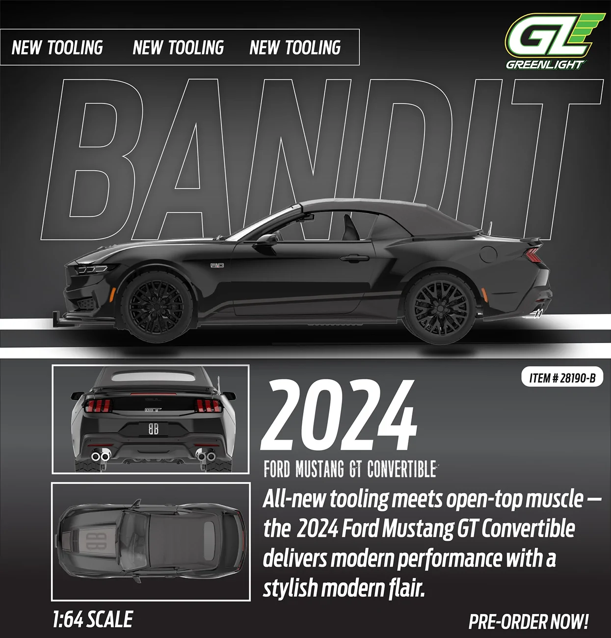 S650 Mustang First S650 2024 Ford Mustang Diecast! 1/18 Dark Horse in Carbonized Gray 1770677404569-zu