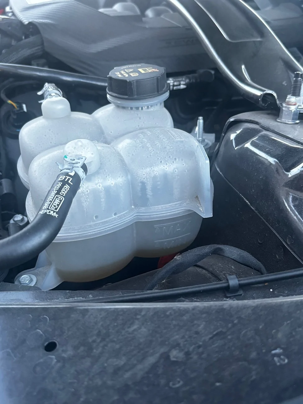 S650 Mustang Light White Smoke From Exhaust IMG_4820