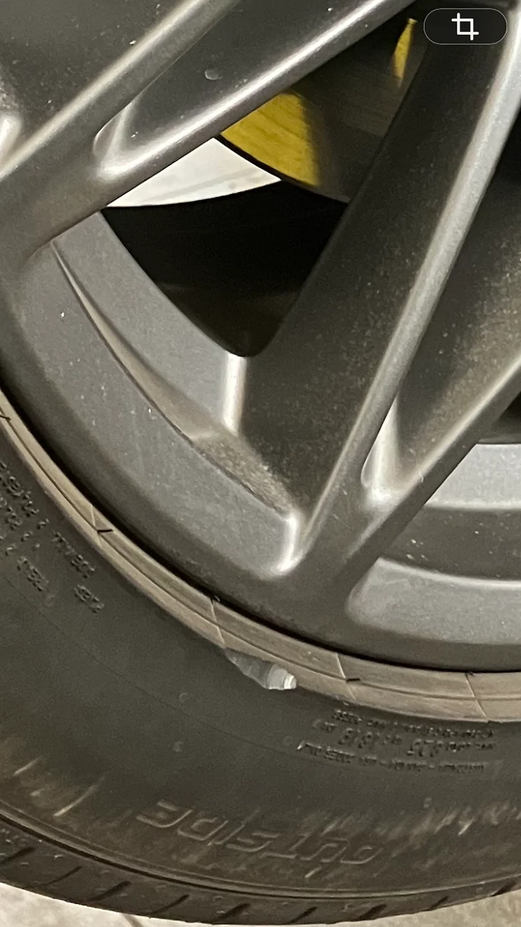 S650 Mustang Rim damage from curb IMG_5217