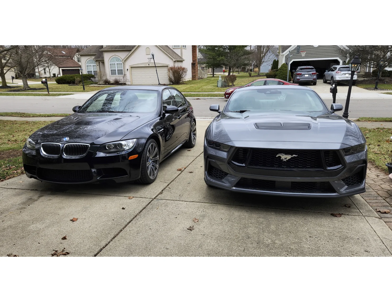 S650 Mustang BMW M3 (E90) vs S650 cars