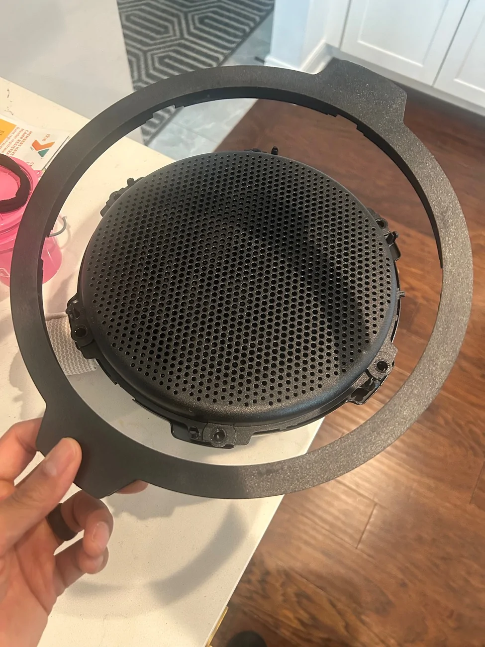 S650 Mustang Stock B&O sub to Kicker subwoofer 48CWRT104 IMG_8531
