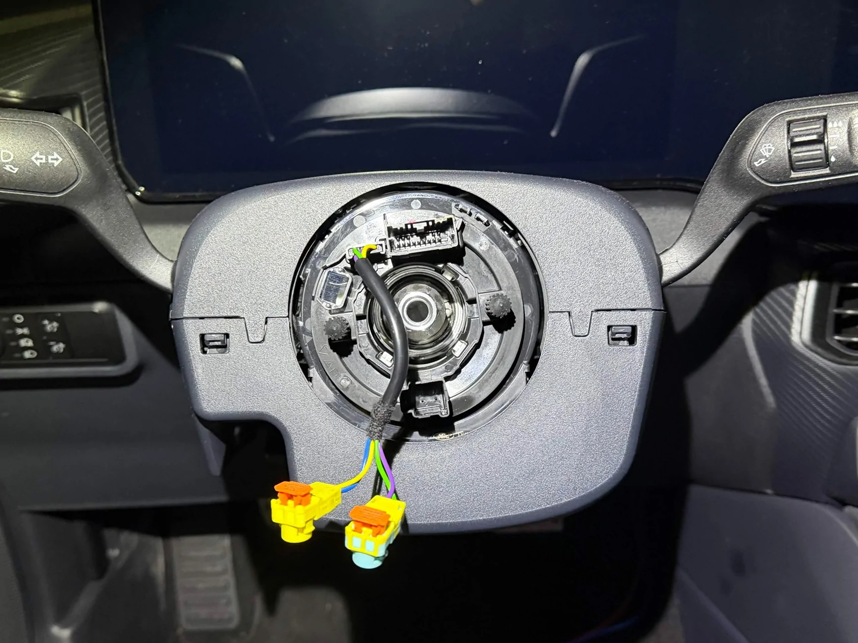 Steering wheel removed.webp