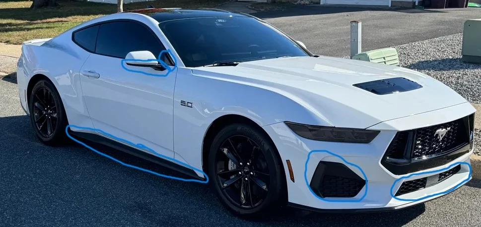 S650 Mustang I've been looking for any company that makes gloss black trim pieces for the car. gt