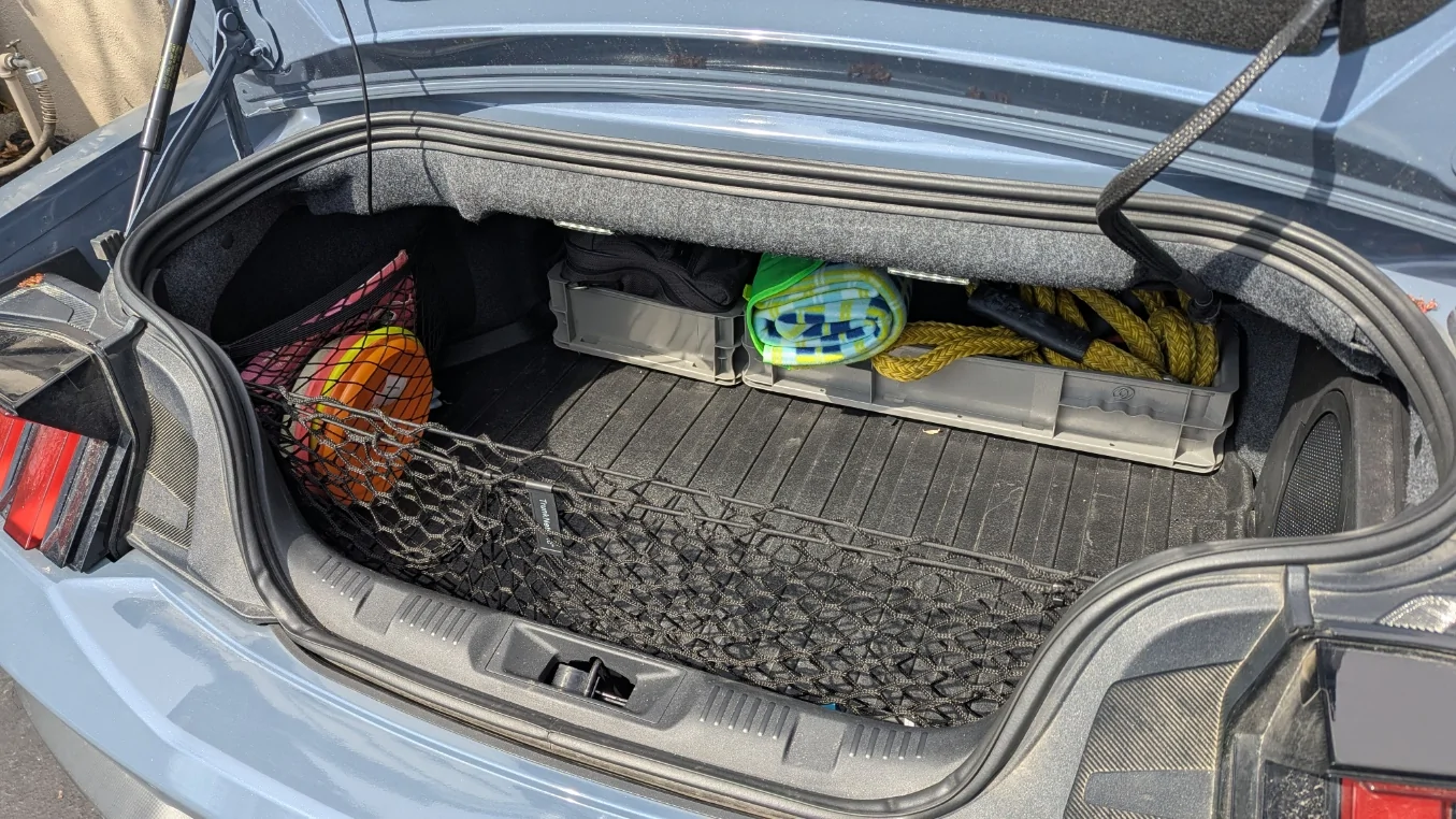 S650 Mustang Storage Hacks I Find Invaluable trunk