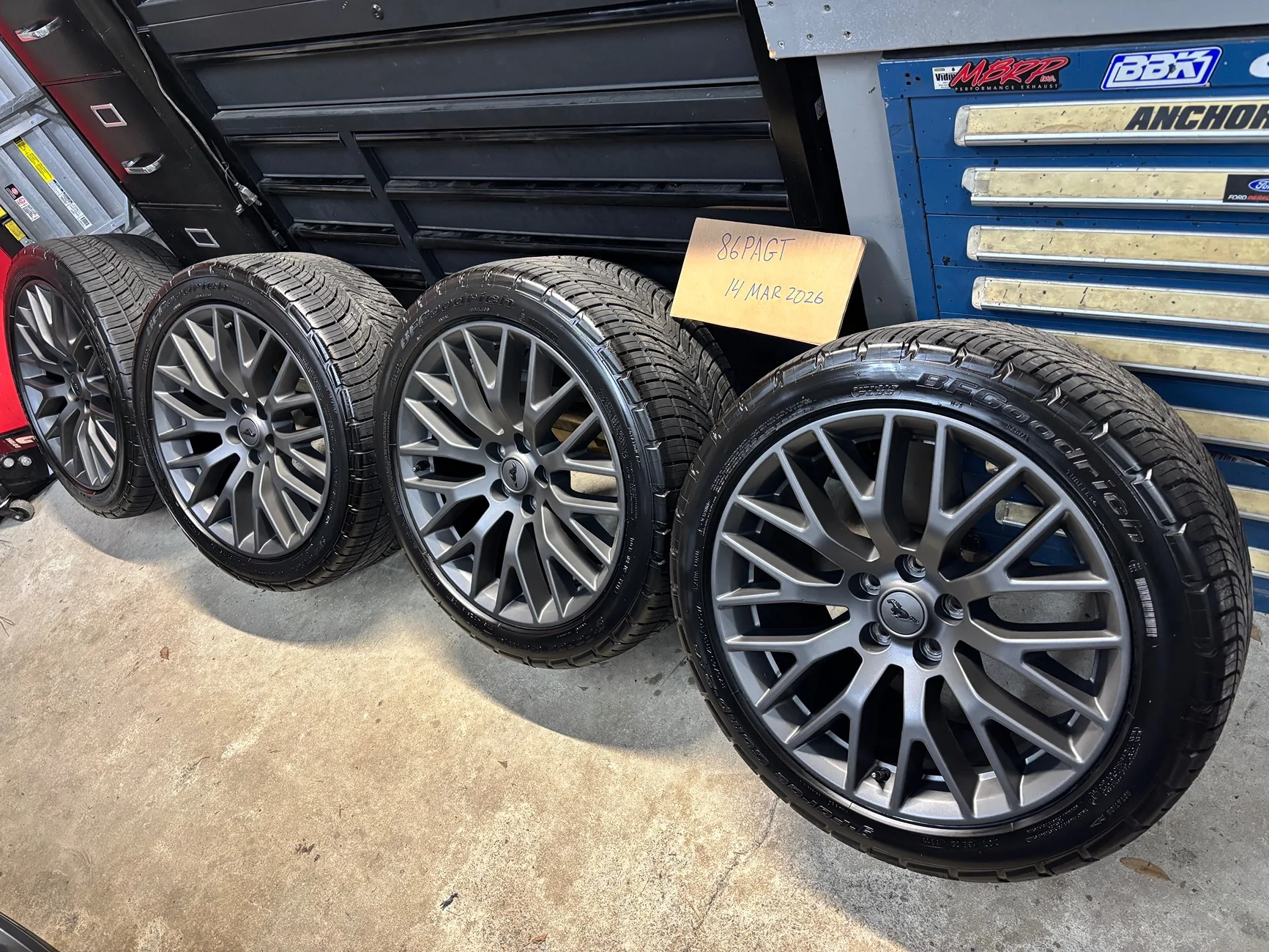 S650 Mustang 2015-23 PP1 Wheels and tires Pickup only IMG_4176