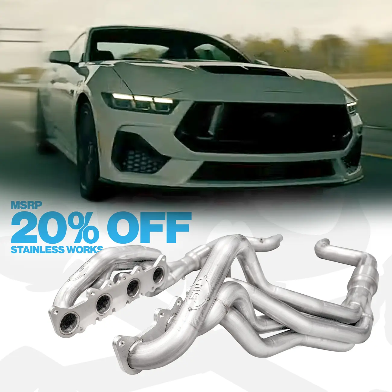 S650 Mustang GET 20% OFF MSRP ON STAINLESS WORKS AT LETHAL PERFORMANCE sw_20__off_s650