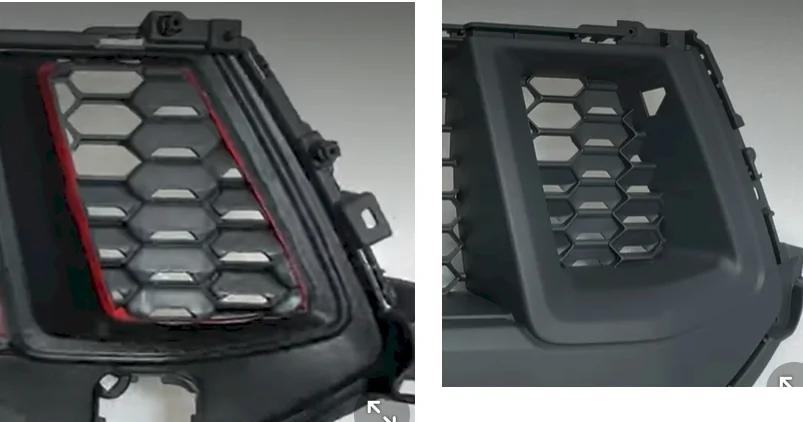 S650 Mustang Need someone to 3D print a set of these (just deeper to get rid of the restrictive grill vents). S650-intake-grill-restriction