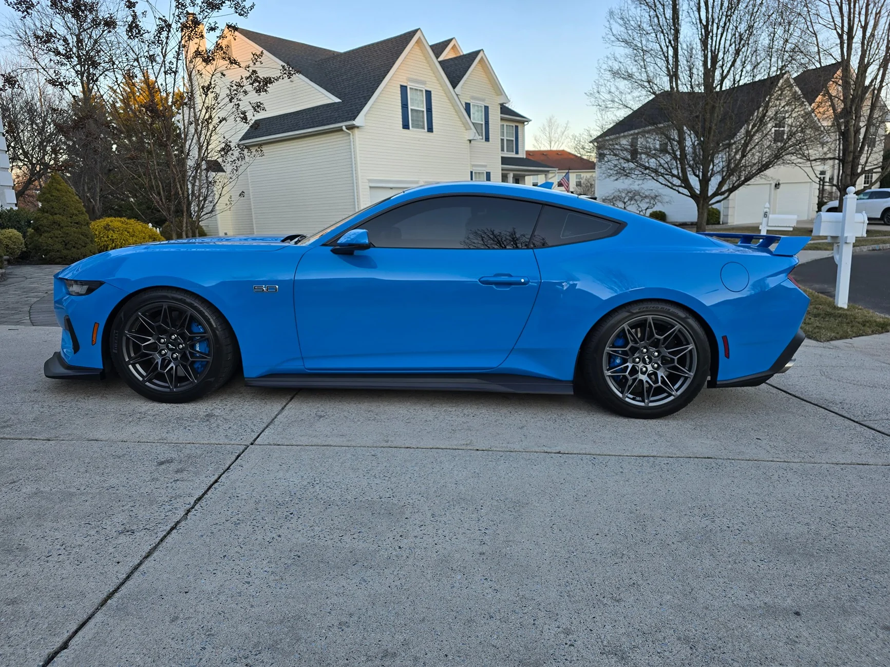 S650 Mustang S650 fitment help: eibach sportline lowering springs with 255/40/19 F 275/40/19 R wheels and wheel spacers? 20250302_173621