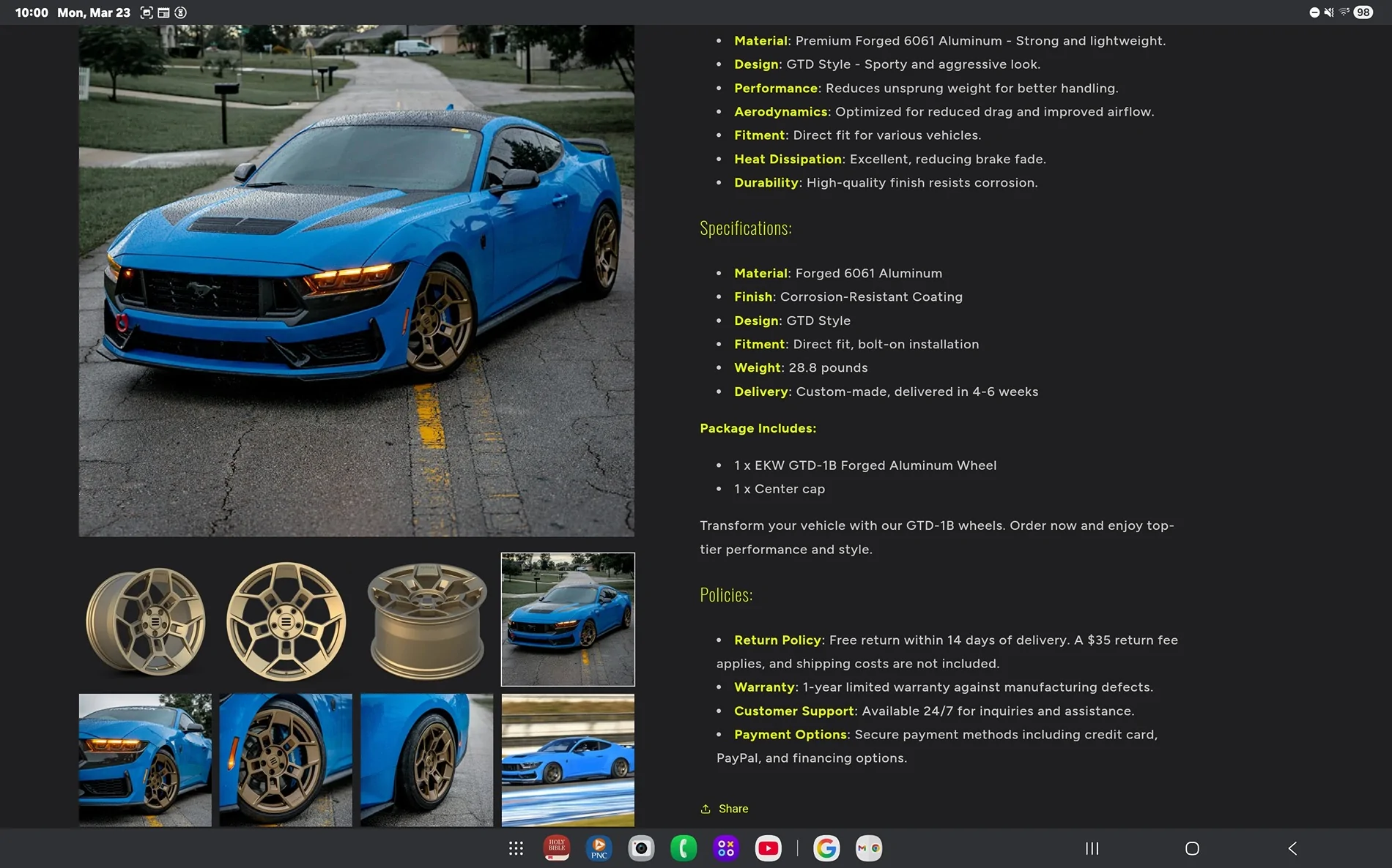 S650 Mustang GTD Replica Wheels - Factory Reproductions Screenshot_20260323_220054_Chrom