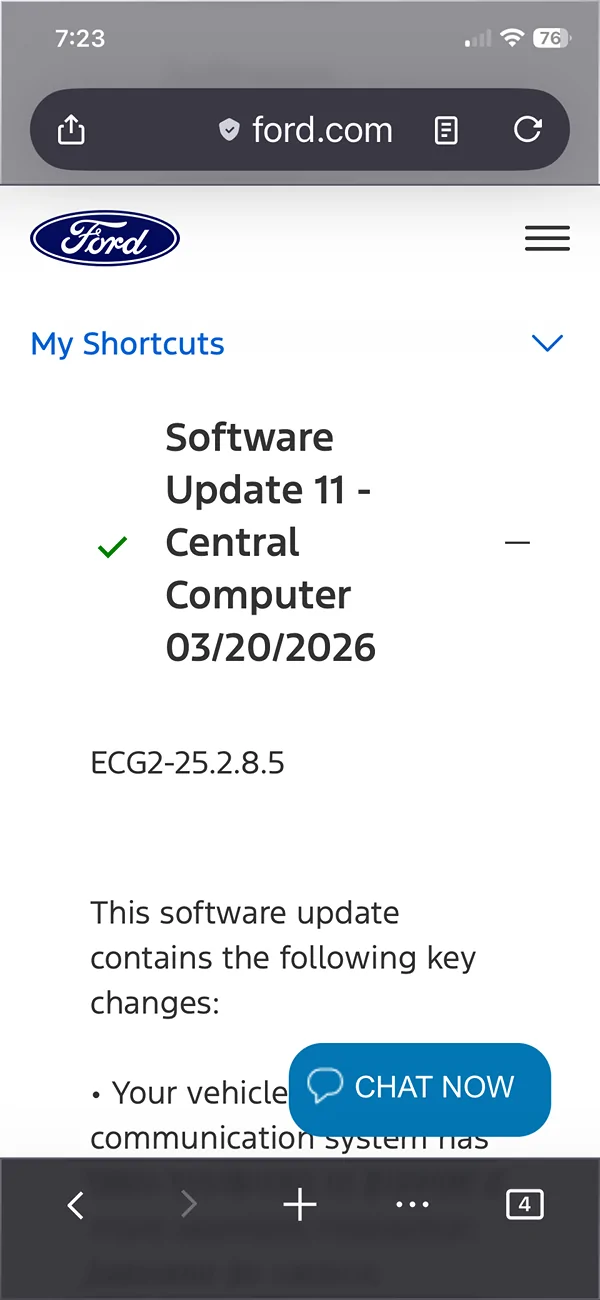S650 Mustang Haven’t had an OTA update in a long while IMG_3743