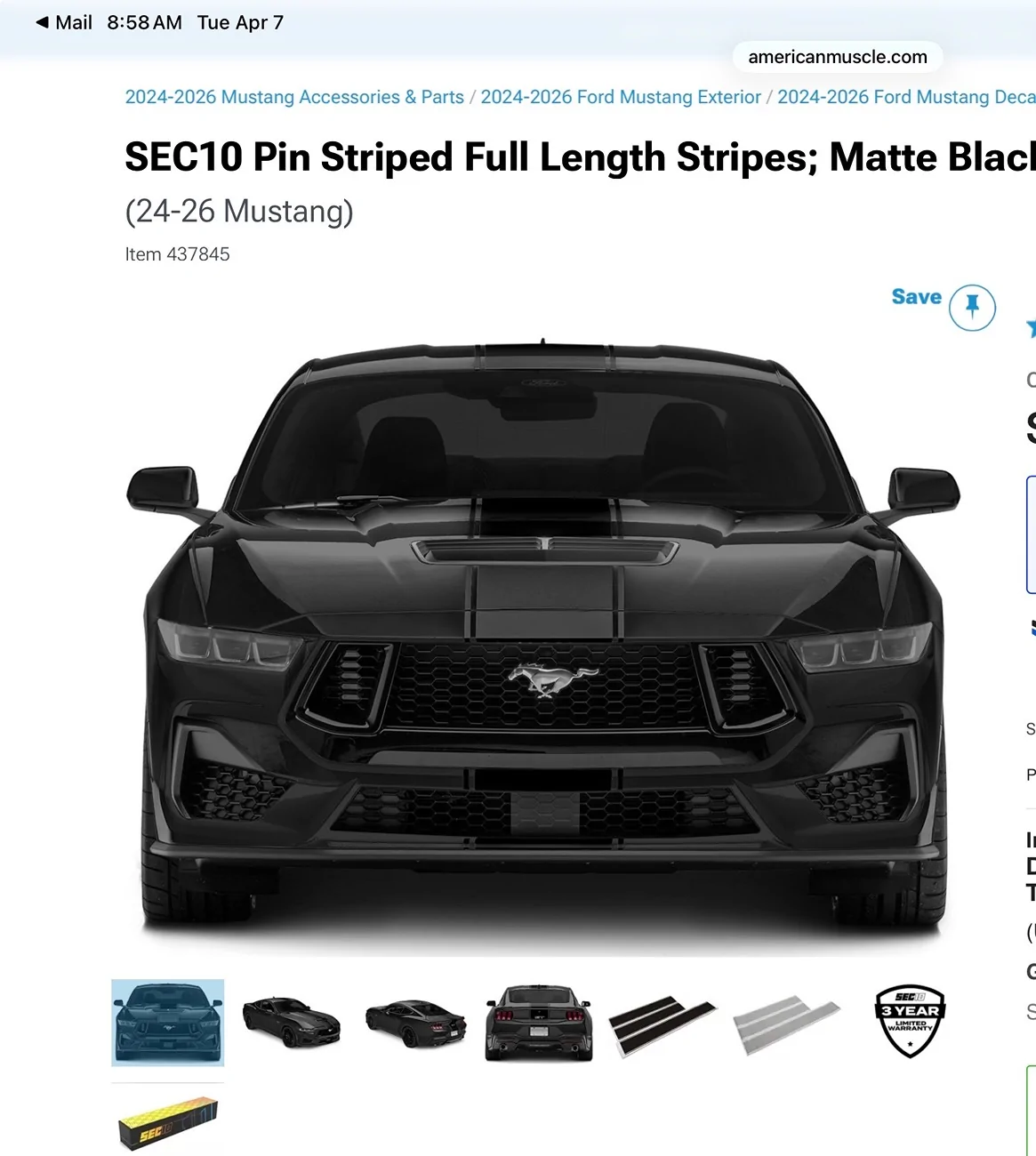 S650 Mustang Matte Black Stripe on Shadow Black? IMG_0823