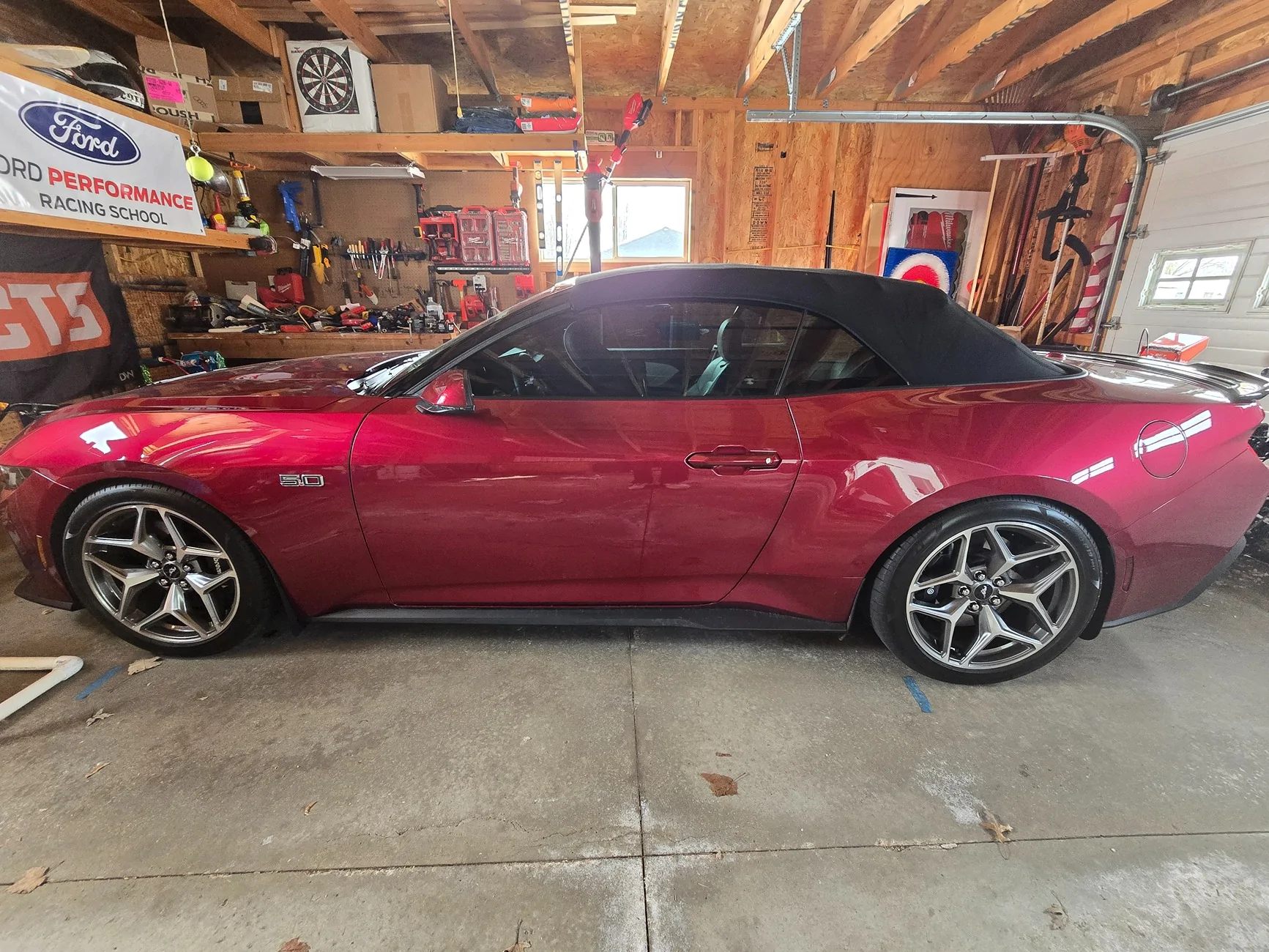 S650 Mustang Appt set for alignment after lowering springs... 20260317_160413
