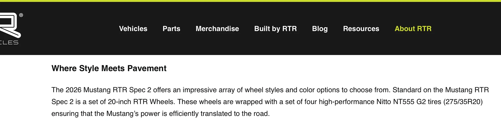S650 Mustang Car and Driver isn't a fan of the RTR Mustang tires