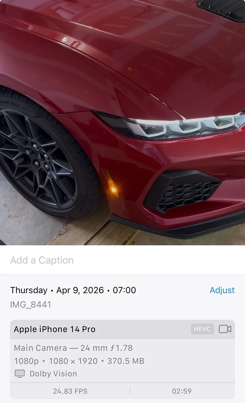 S650 Mustang 3 minutes - idle drops twice IMG_8524