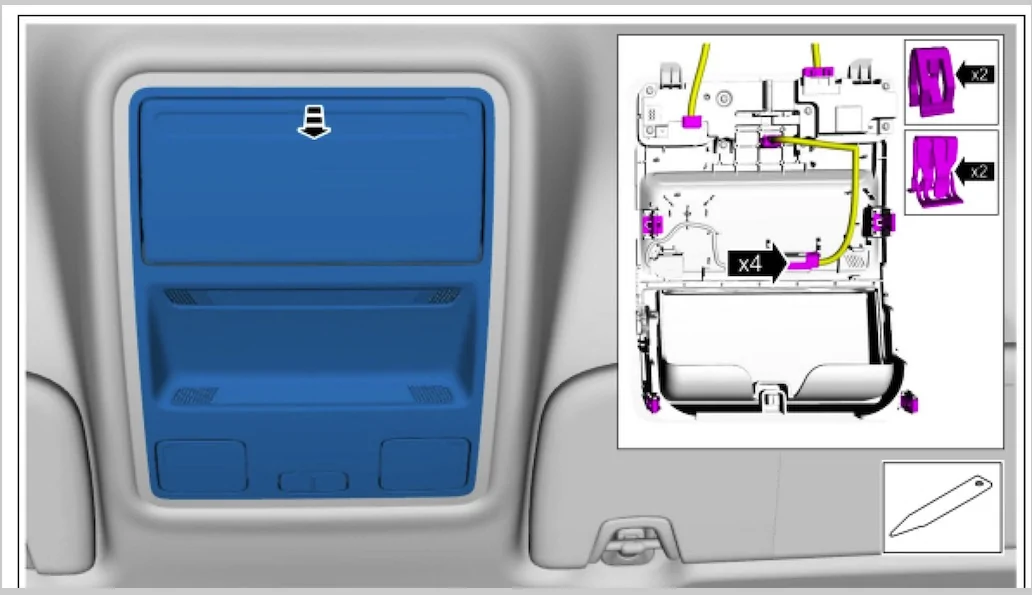 S650 Mustang OVERHEAD CONSOLE MAP LIGHTS UPGRADE Console_removal
