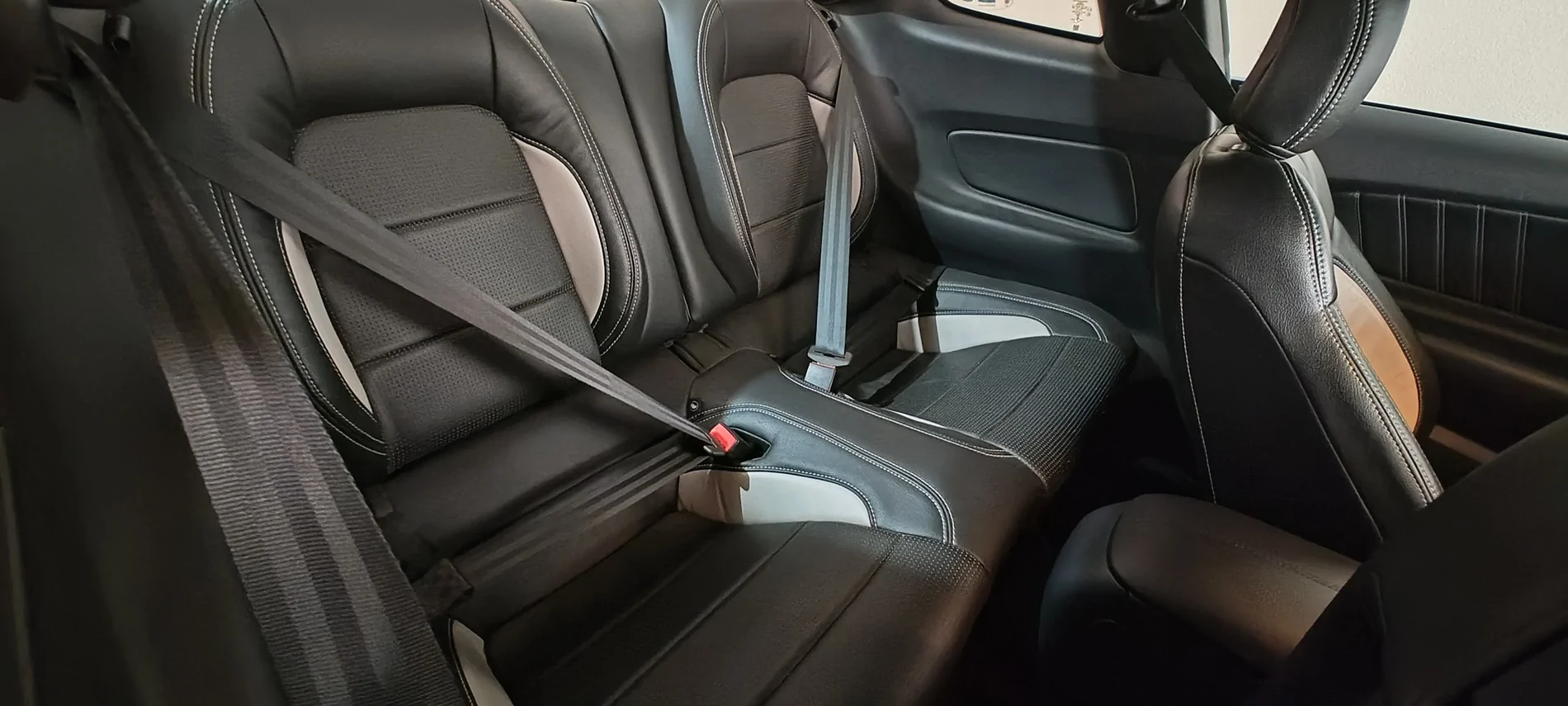 S650 Mustang Leather Seats back seat