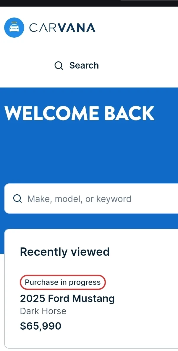 S650 Mustang I gotta say - Carvana rocks. Screenshot_20260428_175817_Chrom