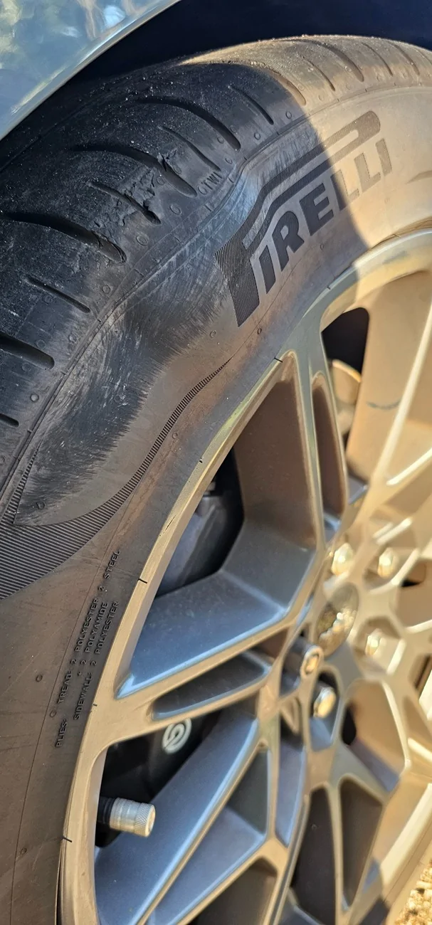 S650 Mustang Victim of a pothole :( 20260426_184630