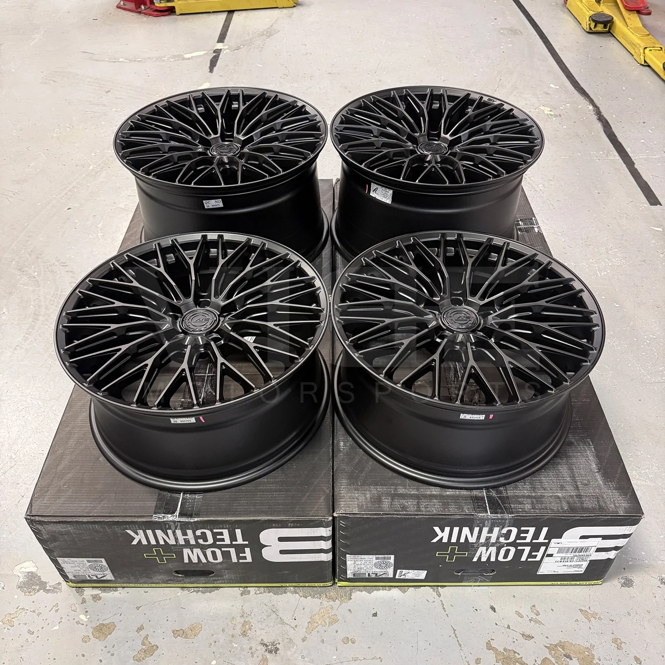S650 Mustang AL13 Flow Technik Series FR80 FR100 Wheels 19/20/21/22/24" Wheels: Vibe Motorsports al13-flow-technik-fr100-satin-black-wheels-8