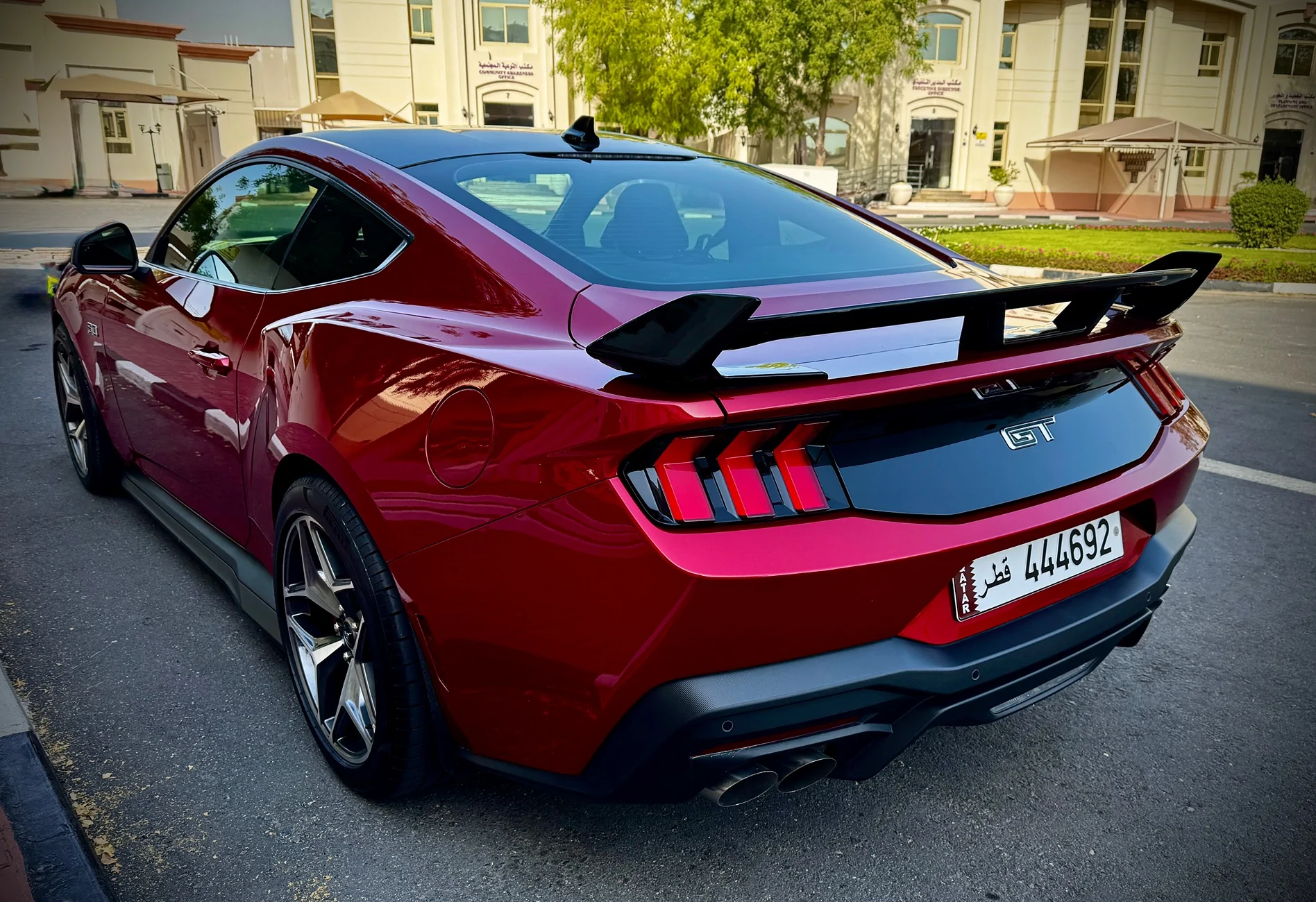 S650 Mustang Anybody wrapped area between tail lights black? IMG_1954