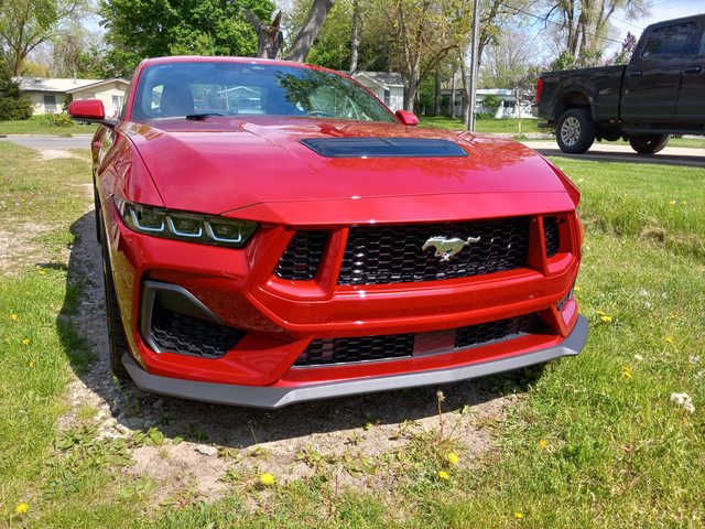 S650 Mustang Gave my GT a nose job - paint matched front trim bar and headlight bezels bgb5ziYl