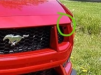 S650 Mustang Gave my GT a nose job - paint matched front trim bar and headlight bezels IMG_8305