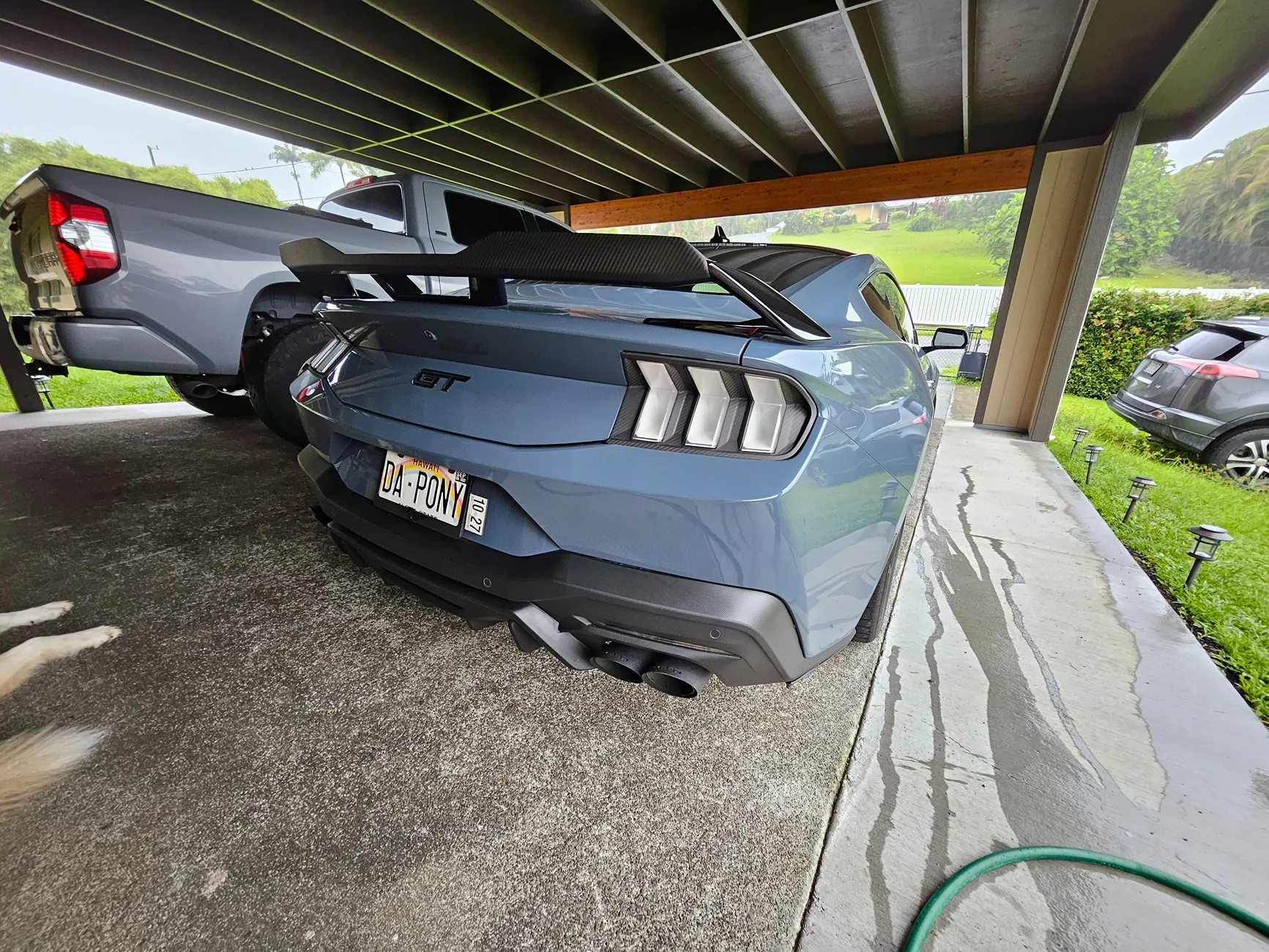S650 Mustang 2K Clear Satin spray paint on gloss black grill? 20260517_084315