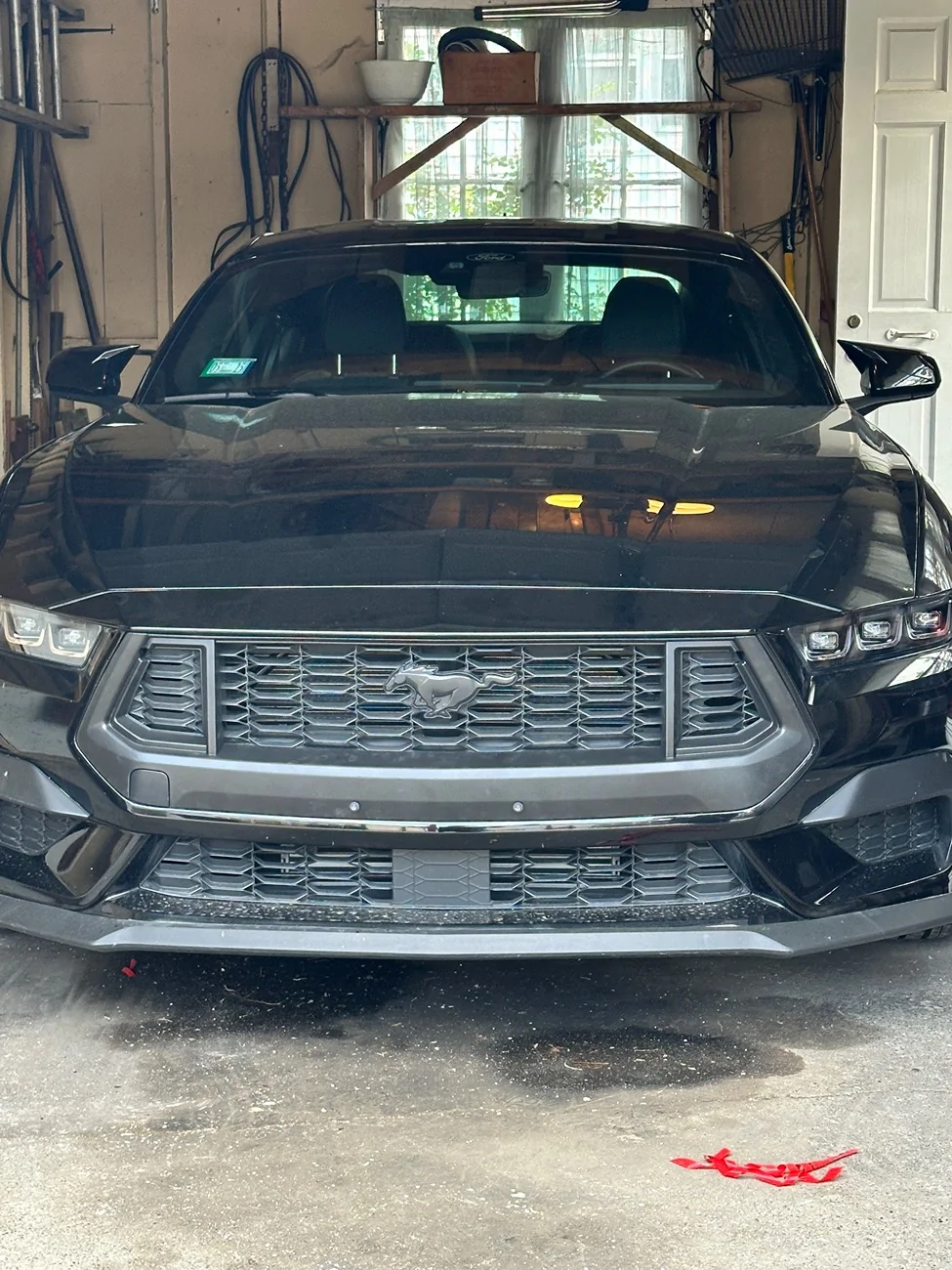 S650 Mustang 2K Clear Satin spray paint on gloss black grill? IMG_6806