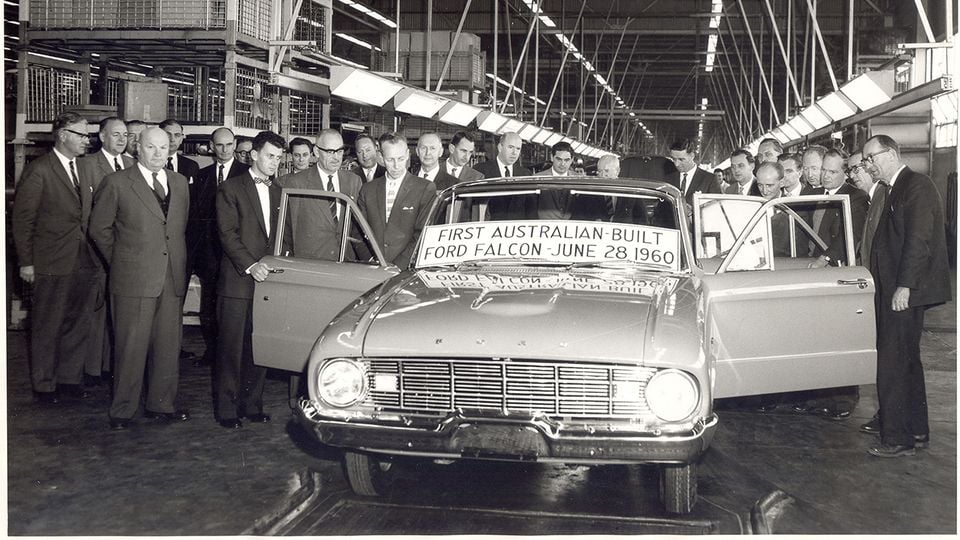 S650 Mustang Home of the Falcon: the Ford Assembly Plant at Broadmeadows fordxkfalconfirstbuildbroadmeadows1960