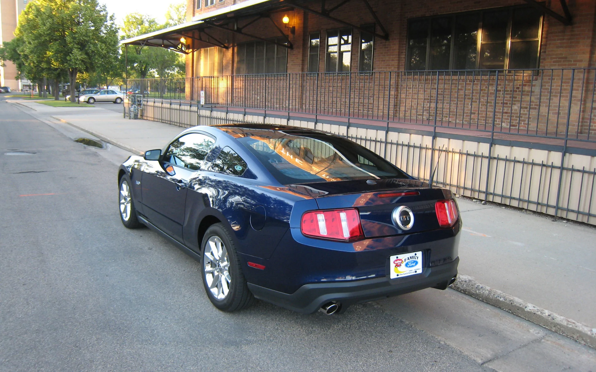 S650 Mustang Gave my GT a nose job - paint matched front trim bar and headlight bezels Wildfire004