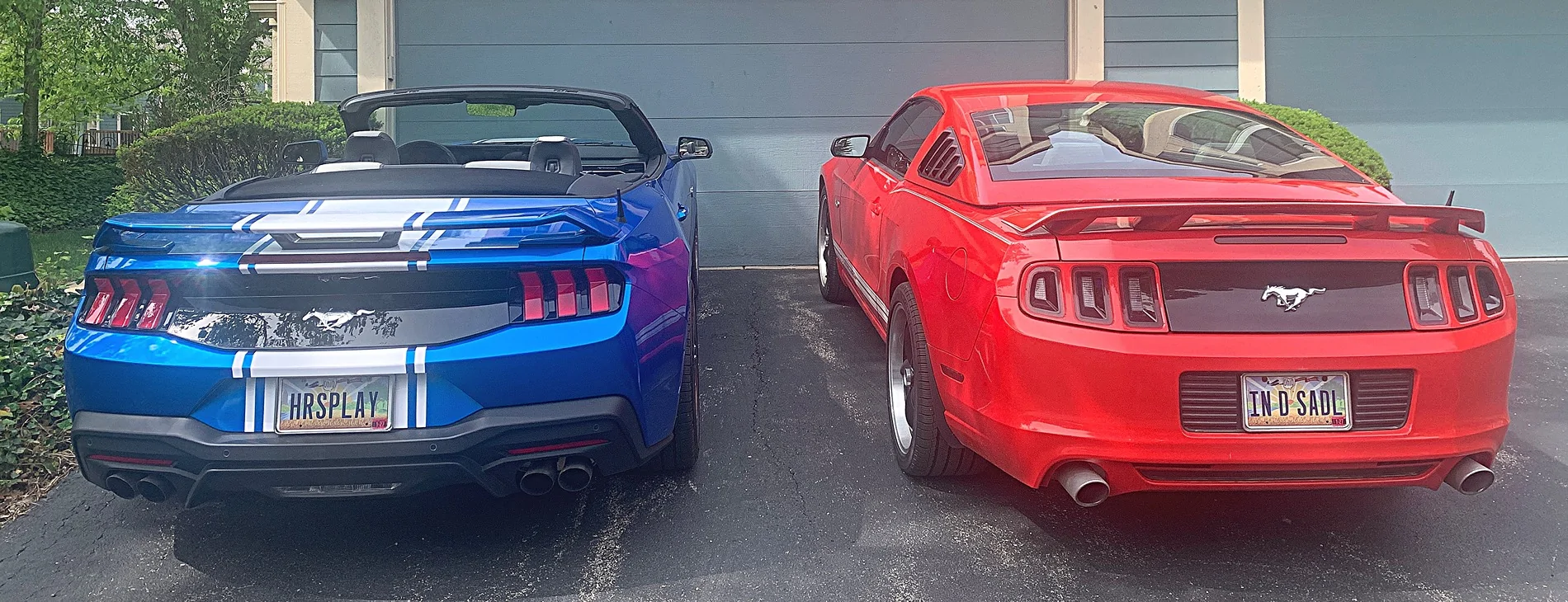 S650 Mustang Anybody wrapped area between tail lights black? IMG_8307