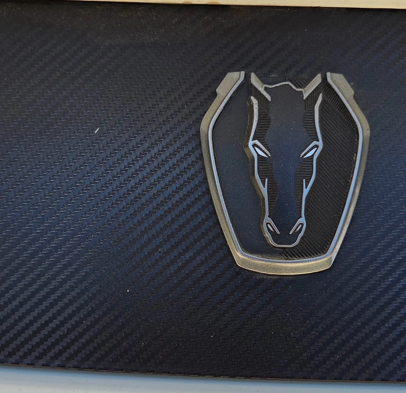 S650 Mustang Anybody wrapped area between tail lights black? 20260519_112335