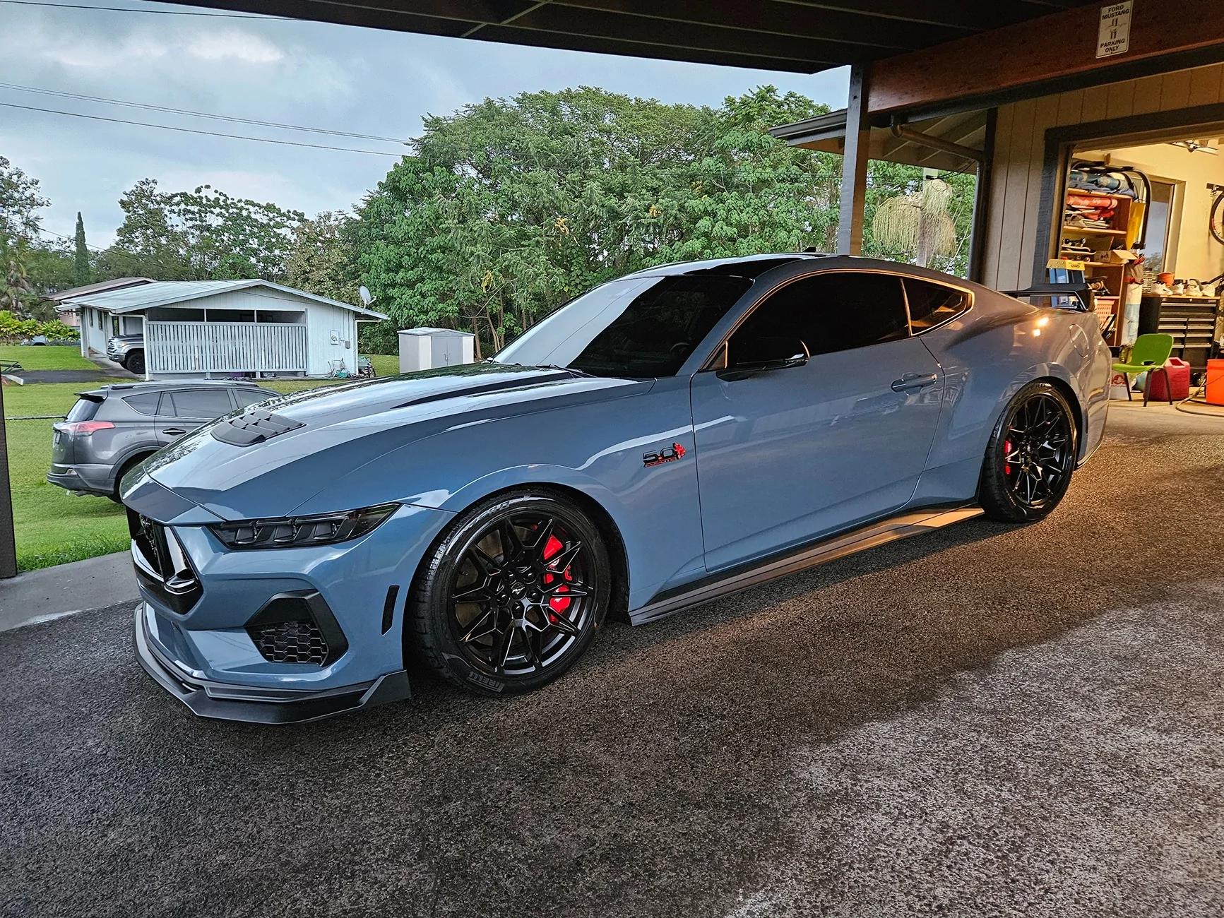 S650 Mustang Vapor Blue with Carmine Red Interior??? 20260222_182217