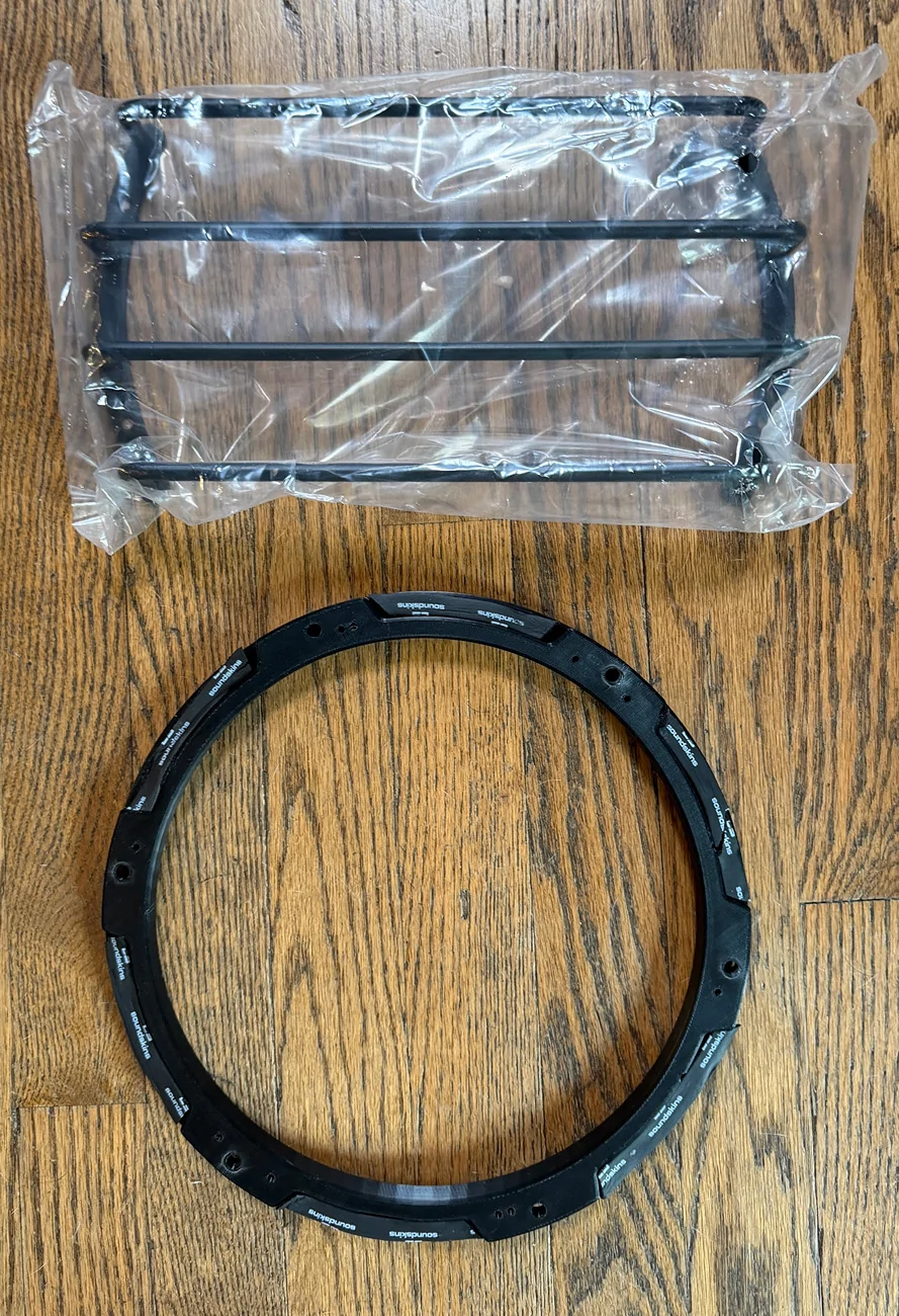 S650 Mustang B&O Subwoofer Replacement 3D Printed Ring and Subwoofer Grill IMG_8772
